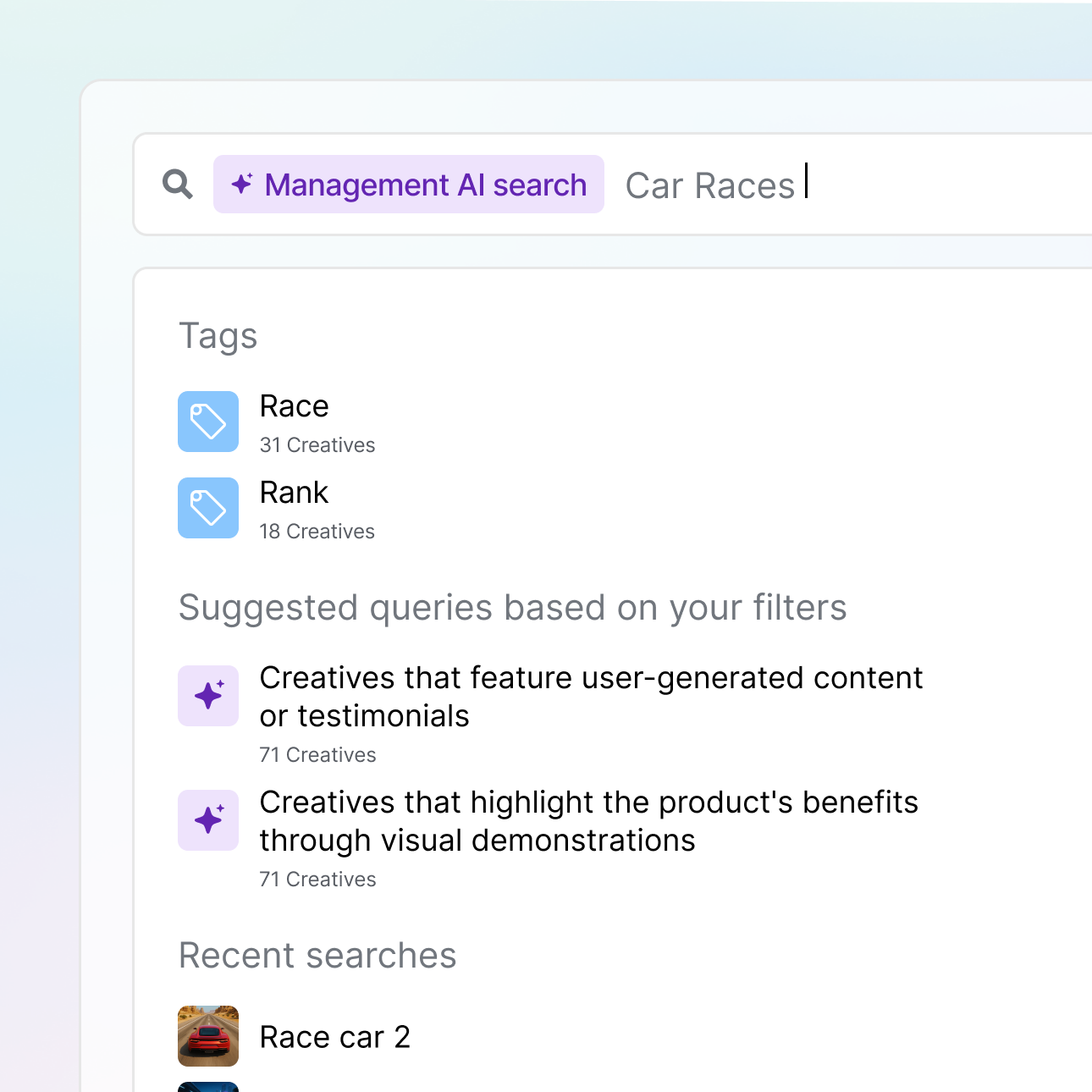 Smart search and tagging
