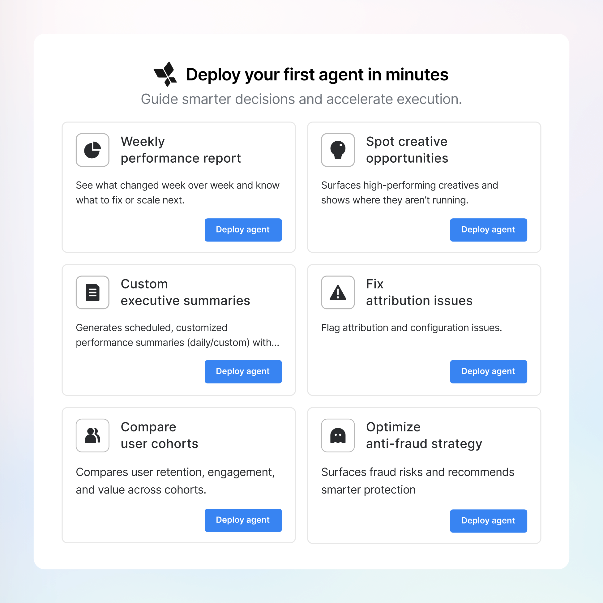Put AI agents to work inside AppsFlyer